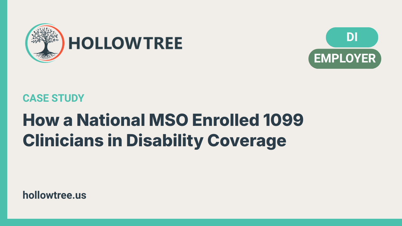 How a healthcare organization simplified disability insurance for clinicians